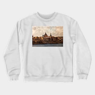 Valletta in morning sunshine Crewneck Sweatshirt